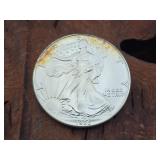1986 US Silver Eagle One Dollar Coin 1oz Fine