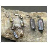 Biwa Freshwater Pearls Dangle Earrings