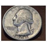 1953 Quarter D Mint Mark