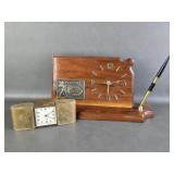 Vintage Semca Seven Jewel Travel Alarm Clock +