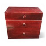 Vtg Jewelry Box Storage Box & Contents