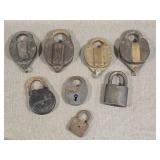 Group of Old Railroad & Other Padlocks