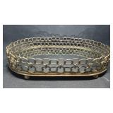 18.5" Large Uttermost Dipali Mirrored Tray