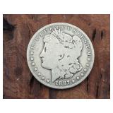1887 O Morgan Silver Dollar Coin