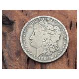 1887 Morgan Silver Dollar Coin