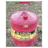 JUSTRITE METAL 5 GAL. FUEL/GAS CAN