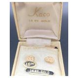 VINTAGE 14K GOLD EARRINGS BY KACO
