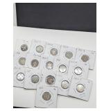 16 BARBER SILVER DIMES