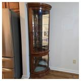 Lighted Corner Curio Cabinet