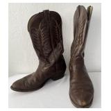 Nocona Menï¿½s Brown Leather Cowboy Boots 10EE
