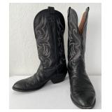 Nocona Menï¿½s Black Leather Cowboy Boots 10EE
