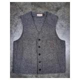 Vtg CC Filson Wool Mackinaw Vest Sz 46 Gray