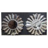 Glam Flower Accent Mirrors, Three Hand Corp.