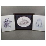 Three Signed Susan Morrison Framed Prints