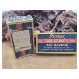 2- Boxes .250 Savage Reload Ammunition 40rds