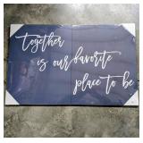 2 PC CANVAS WALL HANGER