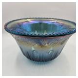 Harvest Grape Style Carnival Glass Punch Bowl