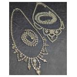 La Rel & Other Vintage Clear Rhinestone Necklaces