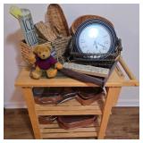 Rolling Cart of Decor & Cookware