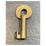 Brass B&O RR Switch Lock Key Baltimore & Ohio