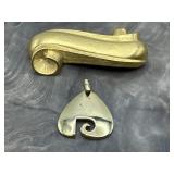 Givenchy Scroll Brooch & Pierre Cardin Pendant