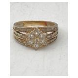 14K GOLD & CZ RING