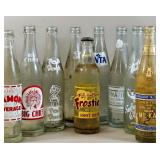 OLD SODA POP BOTTLES: CARNATION, BIG CHEIF, POP