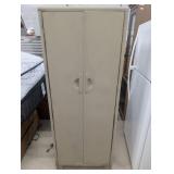 Metal Storage Cabinet with Contents