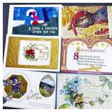 14 Antique Postcards