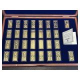 Collectible Gold Plated Copper US Gold Rush Ingot