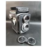 Vtg Yashica-A 120mm  Camera with Leather Case !