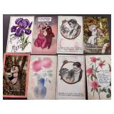 30 Antique Postcards