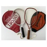 2 Racquetball Racquets w Covers Wilson T3000