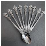 9 Oneida Ice Teaspoons ï¿½Michelangeloï¿½ Stainless