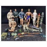 7 G.I. JOE ACTION FIGURES W/ ACCESSORIES