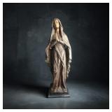 32" Madonna Virgin Mary Bronze Christian Catholic