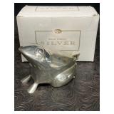 SILVER- PLATE FROG TEA CANDLE HOLDER BY ROYAL