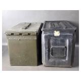 Vtg .50 Cal M2 Military Black Ammo Box +