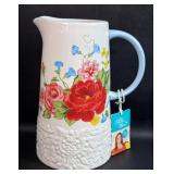 New Pioneer Woman ï¿½Sweet Roseï¿½ Pitcher 9ï¿½ï¿½