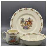 ROYAL DOULTON BUNNYKINS TRIO CHILDS SET PLATE,