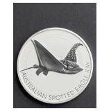 1.5 OZ FINE SILVER AUSTRALIAN EAGLE RAY $2 ROUND
