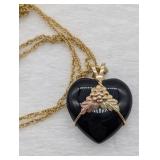 14K YELLOW GOLD CHAIN NECKLACE WITH 10k YELLOW