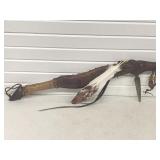 NATIVE-AMERICAN STYLE HORSE-THEMED BATTLE WEAPON