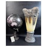 Home Decor Vase & World Globe