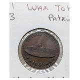 1863 CIVIL WAR TOKEN ARMY NAVY