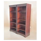 Pair of Riverside Adjustable Bookshelves