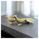 Pair of Brass Pheasants