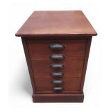 Solid Oak 6 Drawer Cabinet