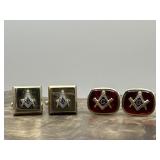Vintage Masonic Cufflinks Hickok & Anson