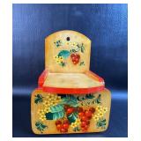 VTG Hand Painted Russian Salt Box ?